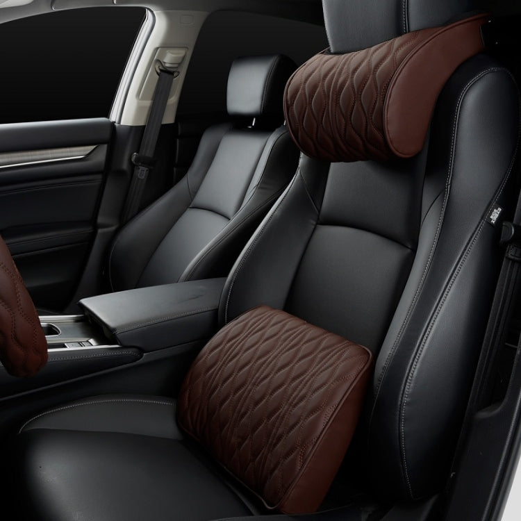Car Seat Memory Foam Support Cushion, Color: Coffee Waist Support - free shipping - PMC TechLife - Order now!