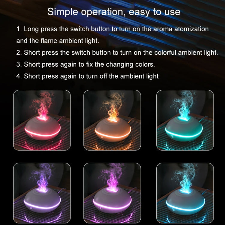 SD13 200ML Car USB Flame Aromatherapy Diffuser Home LED Night Light Silent Mist Humidifier(Black) - free shipping - PMC TechLife - Order now!