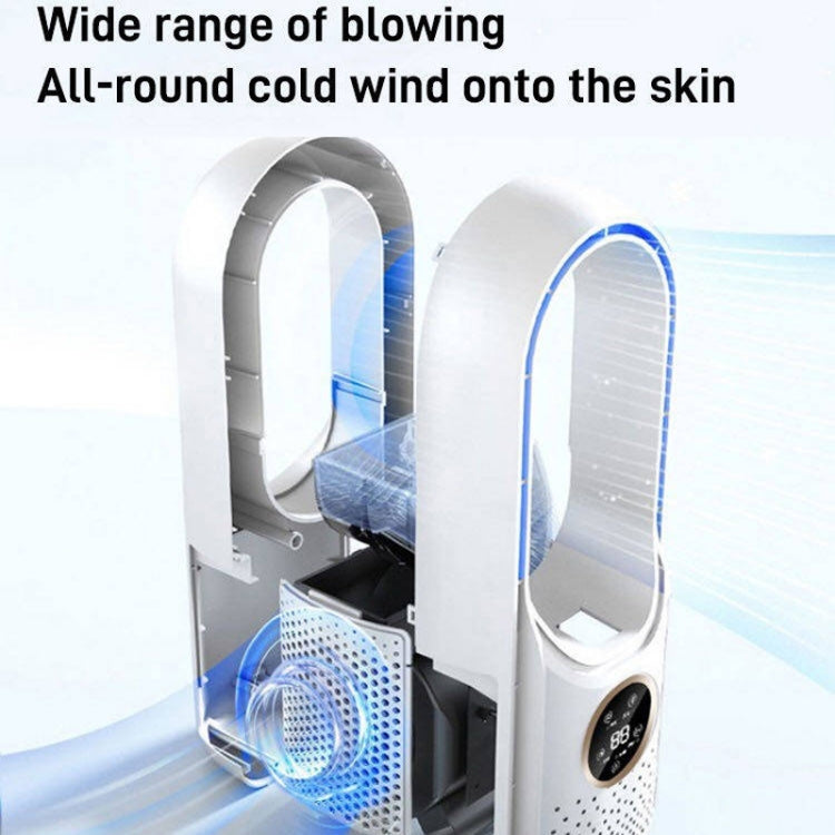 Desk Bladeless Humidification Electric Fan Six Gear Adjustable with LED Light Timing Function(Blue) - Electric Fans by PMC TechLife | Online Shopping South Africa | PMC TechLife | Buy Now Pay Later Mobicred