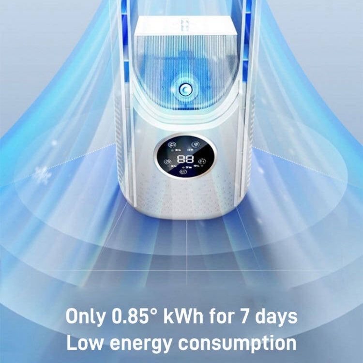 Desk Bladeless Humidification Electric Fan Six Gear Adjustable with LED Light Timing Function(Blue) - Electric Fans by PMC TechLife | Online Shopping South Africa | PMC TechLife | Buy Now Pay Later Mobicred