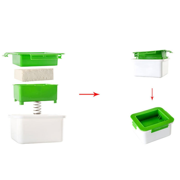 Household Tofu Squeezer Kitchen Built-In Tofu Draining Machine(White And Green) - Filters by PMC TechLife | Online Shopping South Africa | PMC TechLife