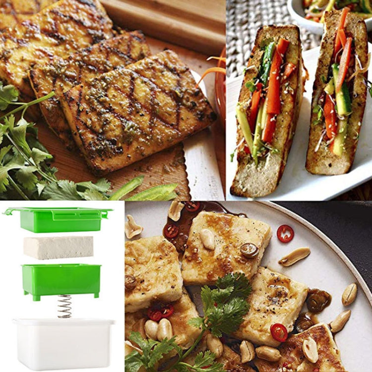 Household Tofu Squeezer Kitchen Built-In Tofu Draining Machine(White And Green) - Filters by PMC TechLife | Online Shopping South Africa | PMC TechLife