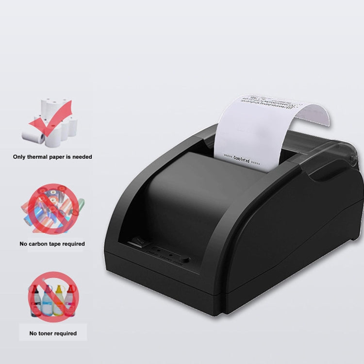 58mm USB Computer Version+Mobile Bluetooth Automatic Order Takeout Receipt Cashier Thermal Printer(EU Plug) - Printer by PMC TechLife | Online Shopping South Africa | PMC TechLife | Buy Now Pay Later Mobicred
