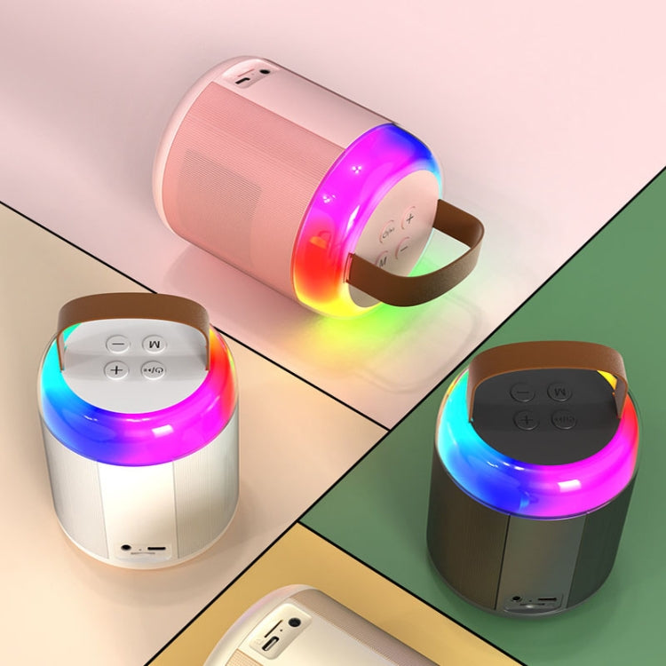 Home Portable Bluetooth Speaker Small Outdoor Karaoke Audio, Color: Y1 Black(Double wheat) - Microphone by PMC TechLife | Online Shopping South Africa | PMC TechLife | Buy Now Pay Later Mobicred