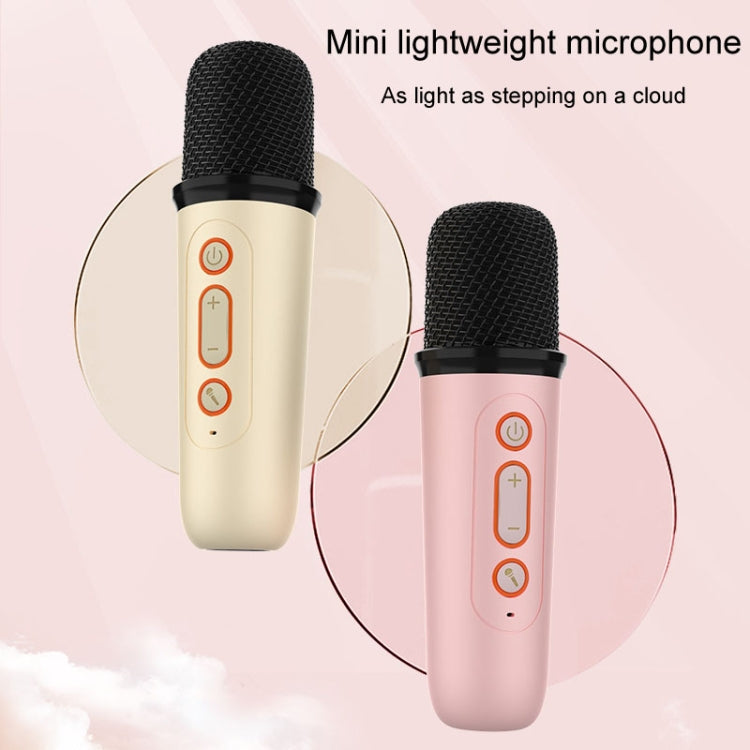 Home Portable Bluetooth Speaker Small Outdoor Karaoke Audio, Color: Y2 White(Monocular wheat) - Microphone by PMC TechLife | Online Shopping South Africa | PMC TechLife | Buy Now Pay Later Mobicred