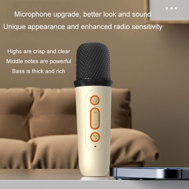 Home Portable Bluetooth Speaker Small Outdoor Karaoke Audio, Color: Y1 White(Monocular wheat) - Microphone by PMC TechLife | Online Shopping South Africa | PMC TechLife | Buy Now Pay Later Mobicred