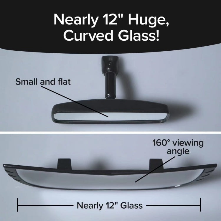 Wide-Angle Rearview Mirror Reduce Blind Spots Fits Most Cars SUVs - Interior Mirrors by PMC TechLife | Online Shopping South Africa | PMC TechLife | Buy Now Pay Later Mobicred