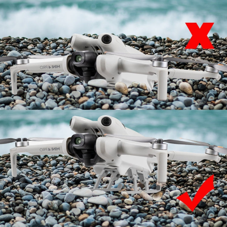 For DJI Mini 4 Pro Landing Gear Base Gimbal Protector Folding Booster Kickstand - Other by PMC TechLife | Online Shopping South Africa | PMC TechLife | Buy Now Pay Later Mobicred