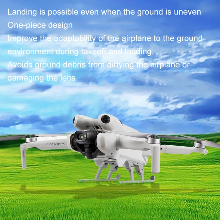 For DJI Mini 4 Pro Landing Gear Base Gimbal Protector Folding Booster Kickstand - Other by PMC TechLife | Online Shopping South Africa | PMC TechLife | Buy Now Pay Later Mobicred