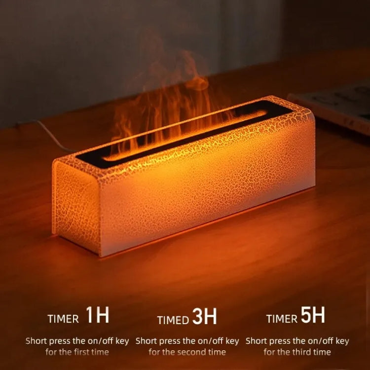 Lava Flame Aromatherapy Machine Air Atomizing Humidifier With Colorful Light, Model: DQ711 Pro Black - free shipping - PMC TechLife - Order now!