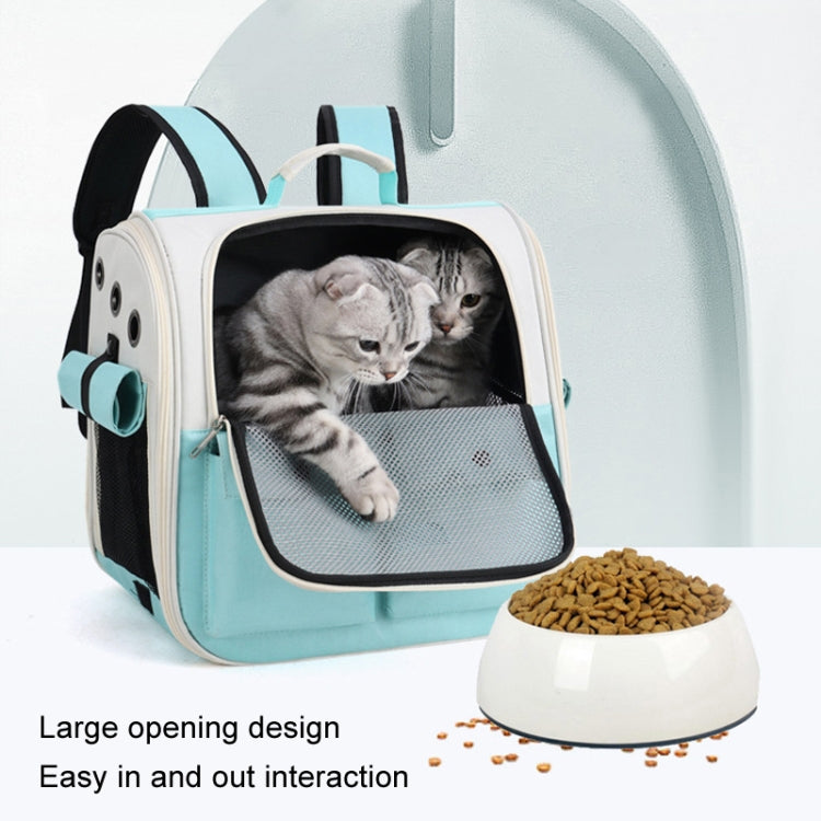 Breathable Square Cat Backpack Foldable Outdoor Portable Pet Bag(Model 4 Pink) - Pet Bags by PMC TechLife | Online Shopping South Africa | PMC TechLife | Buy Now Pay Later Mobicred