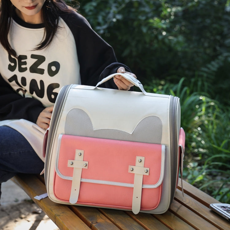 Outdoor Cat Backpack Large Capacity Breathable Pet Bag(Model 7 Green) - free shipping - PMC TechLife - Order now!