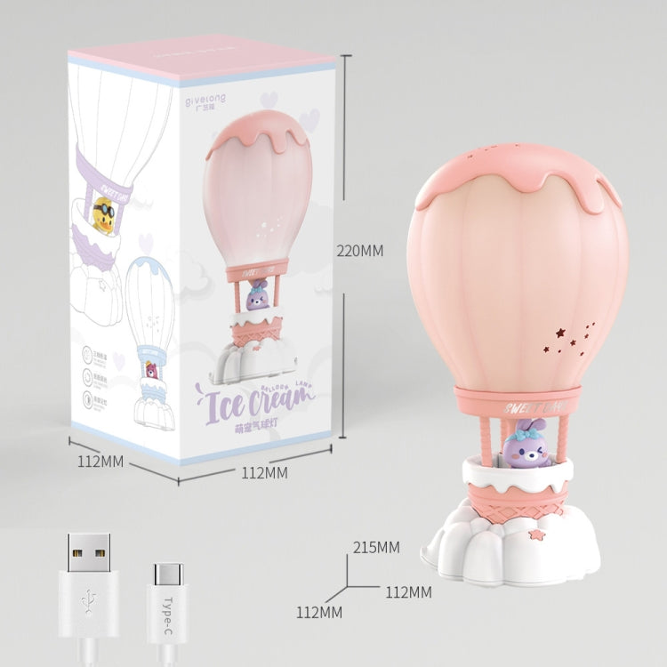 Cartoon Balloon Shape USB Charging Eye Protection LED Night Light Bedroom Reading Table Lamp, Color: Green - Bedside Light by PMC TechLife | Online Shopping South Africa | PMC TechLife | Buy Now Pay Later Mobicred
