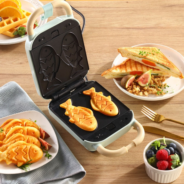 6 In 1 YIDPU Multifunctional Family Breakfast Maker Light Diet Sandwich Waffle Baker, CN Plug(Green) - free shipping - PMC TechLife - Order now!