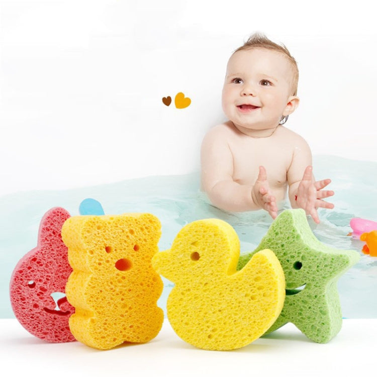 Baby Bathing Wood Pulp Sponge Cute Cartoon Soft Bath Sponge Bath Scrubber, Model: Bear - Bath Brushes & Sponges by PMc TechLife | Online Shopping South Africa | PMc TechLife | Buy Now Pay Later Mobicred