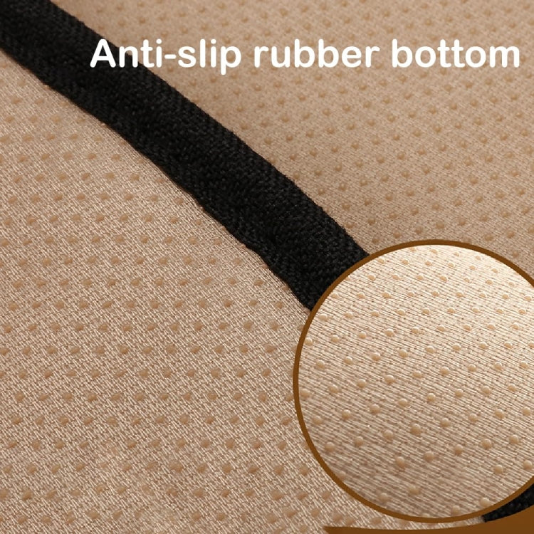 Non-Slip Rhombus Imitation Linen Car Seat Cushion, Color: Beige Front Row - Seat Accessories by PMC TechLife | Online Shopping South Africa | PMC TechLife | Buy Now Pay Later Mobicred