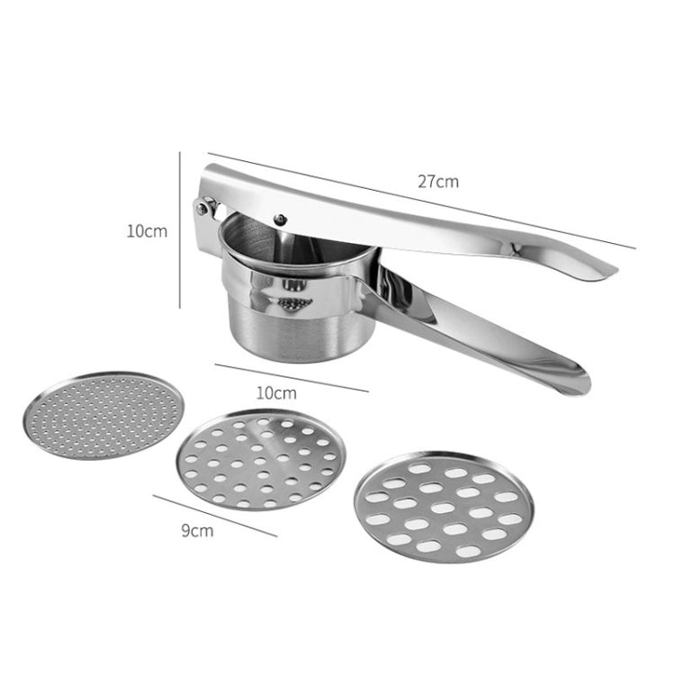 Stainless Steel Potato Press Manual Juicer Vegetable And Fruit Squeezer, Model: SJ-04 Side Hole Red - Stirrer & Squeezer by PMc TechLife | Online Shopping South Africa | PMc TechLife | Buy Now Pay Later Mobicred