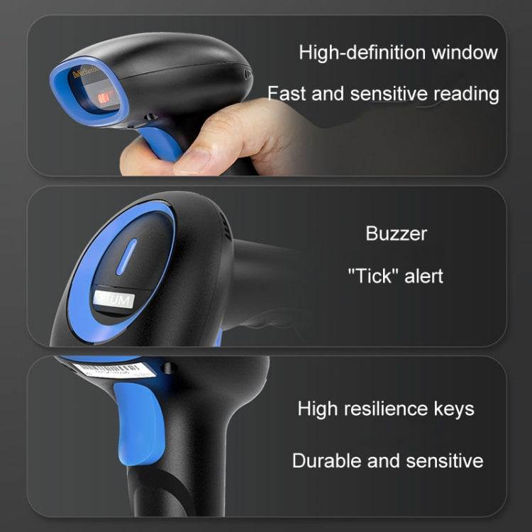 Supermarket Cashier Express Scanner Warehouse Handheld Barcode Scanning Device, Model: Wired 2-Dimensional - Barcode Scanner by PMC TechLife | Online Shopping South Africa | PMC TechLife | Buy Now Pay Later Mobicred