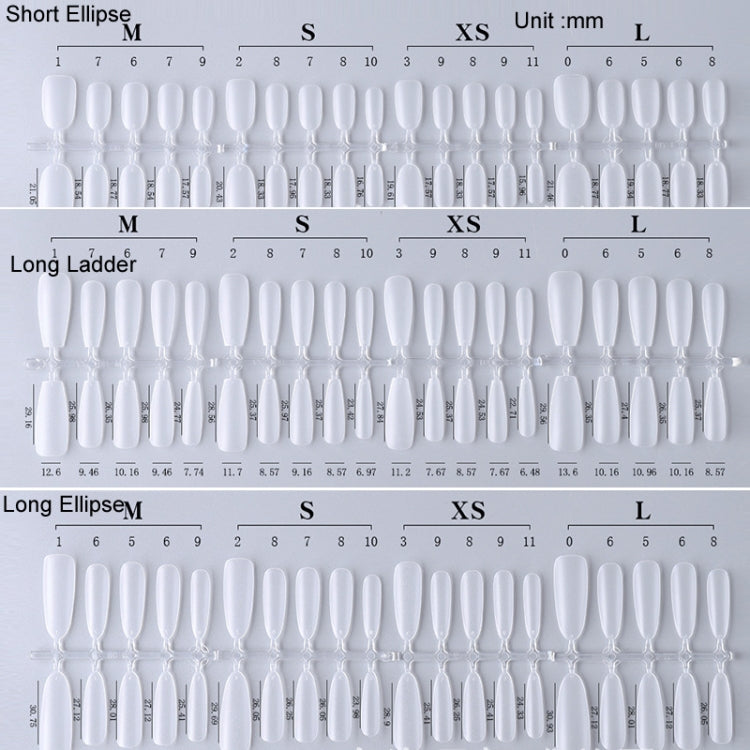 10pairs Of 100pcs/Box Frosted False Nails Artificial Tip, Shape: Almond Nail XS - free shipping - PMC Jewellery - Order now!