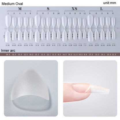 10pairs Of 100pcs/Box Frosted False Nails Artificial Tip, Shape: Short Square S - Nail Stickers by PMC Jewellery | Online Shopping South Africa | PMC Jewellery | Buy Now Pay Later Mobicred