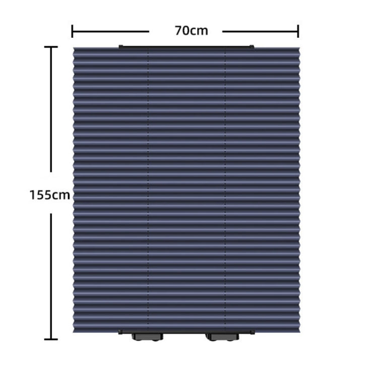 70 x 155cm Car Front Gear Auto Retractable Sunshade Household Pleated Window Covering - Sound & Heat Insulation Cotton by PMC TechLife | Online Shopping South Africa | PMC TechLife | Buy Now Pay Later Mobicred