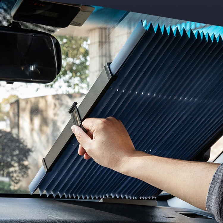46 x 120cm Car Front Gear Auto Retractable Sunshade Household Pleated Window Covering - Sound & Heat Insulation Cotton by PMC TechLife | Online Shopping South Africa | PMC TechLife | Buy Now Pay Later Mobicred