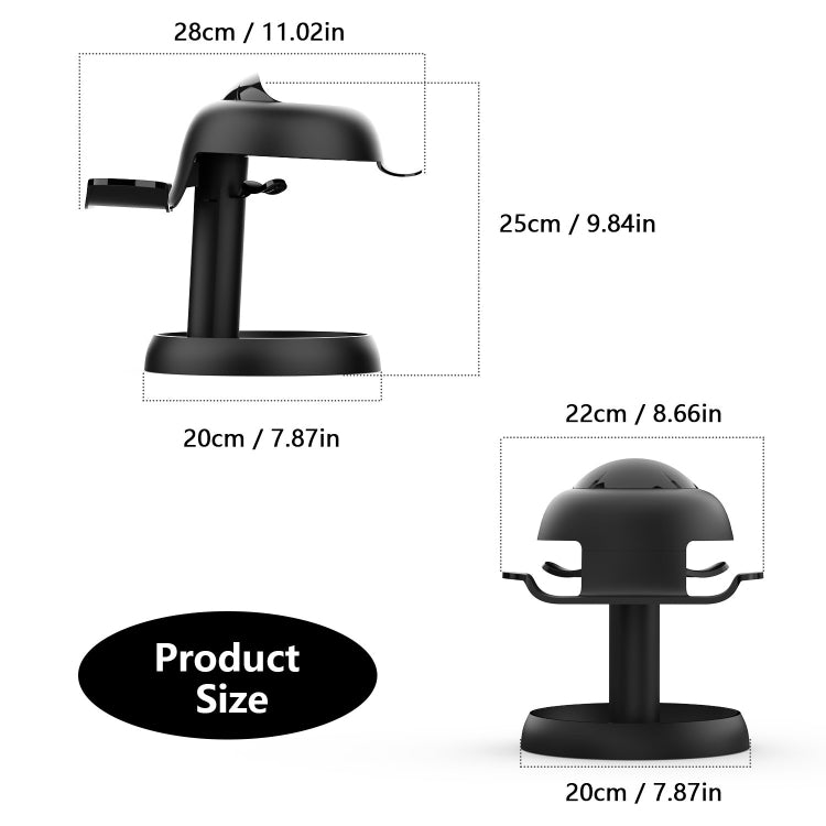AMVR TYBP1 VR Desktop Storage Display Rack For Apple Vision Pro / Meta Quest 3 / Pico 4 / PlayStation VR 2(Black) - free shipping - PMC TechLife - Order now!