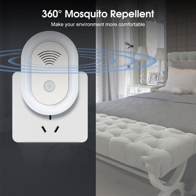 Adjustable Night Light Ultrasonic Mosquito Repeller Mini Home Electronic Mouse Repeller, Spec: UK Plug(White) - free shipping - PMC TechLife - Order now!