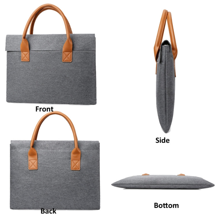 15.6 Inch Oxford Cloth Lightweight Portable Laptop Bag With PU Handle(Red) - 15.6 - 17 inch by PMC Jewellery | Online Shopping South Africa | PMC Jewellery | Buy Now Pay Later Mobicred