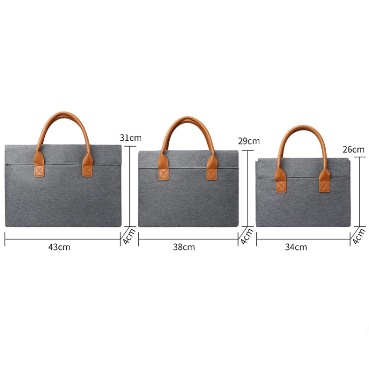 13.3 Inch Oxford Cloth Lightweight Portable Laptop Bag With PU Handle(Blue) - 13.3 inch by PMC Jewellery | Online Shopping South Africa | PMC Jewellery | Buy Now Pay Later Mobicred