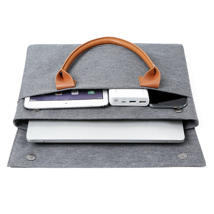 15.6 Inch Oxford Cloth Lightweight Portable Laptop Bag With PU Handle(Red) - 15.6 - 17 inch by PMC Jewellery | Online Shopping South Africa | PMC Jewellery | Buy Now Pay Later Mobicred