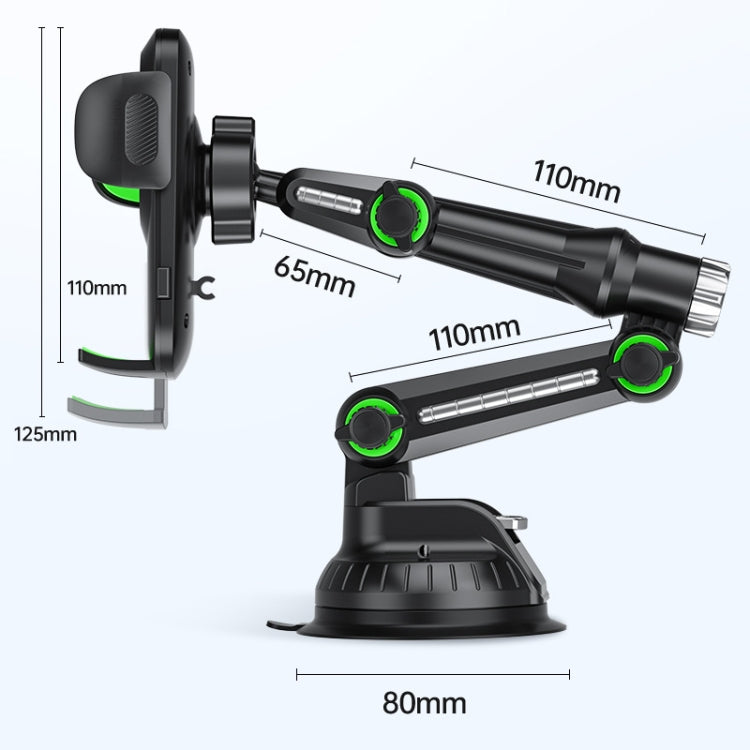 Car Windscreen Dashboard Suction Cup Phone Holder, Color: Extended Black - free shipping - PMC TechLife - Order now!