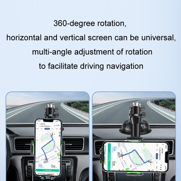 Car Windscreen Dashboard Suction Cup Phone Holder, Color: Extended Black - free shipping - PMC TechLife - Order now!