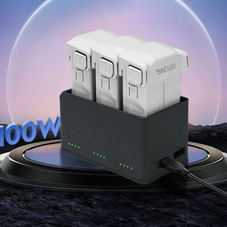 For DJI Mini 4 Pro / Mini 3 Pro Drone LKTOP 100W Two Way Charging Hub - free shipping - PMC TechLife - Order now!