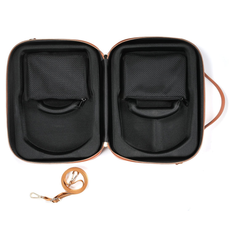 For Apple Vision Pro Headset Multifunctional Storage Bag Carrying Case(Brown) - VR Accessories by PMC TechLife | Online Shopping South Africa | PMC TechLife | Buy Now Pay Later Mobicred