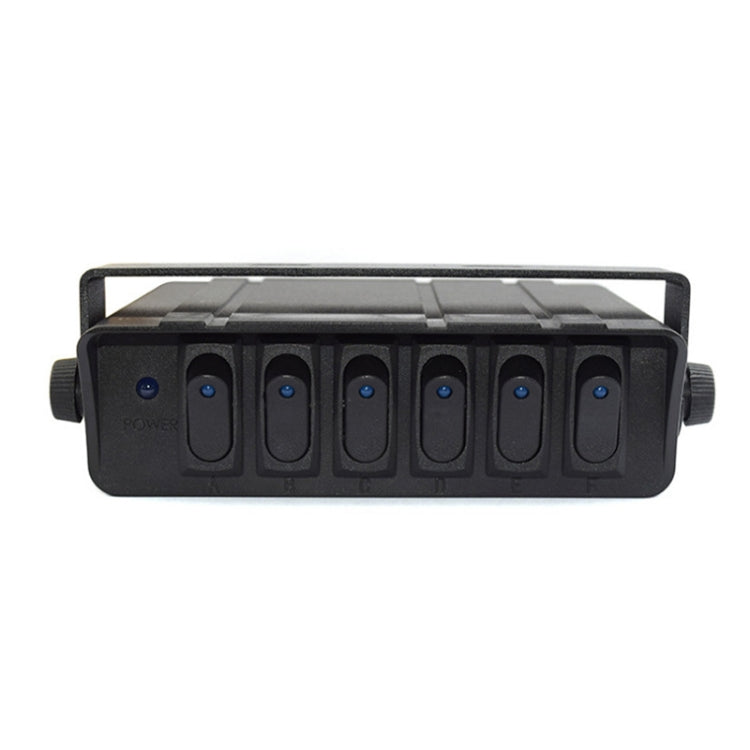 12V Ship Car 6-digit 3PIN Switch Panel Control System With Wiring(Blue Light) - Car Switches by PMC TechLife | Online Shopping South Africa | PMC TechLife | Buy Now Pay Later Mobicred