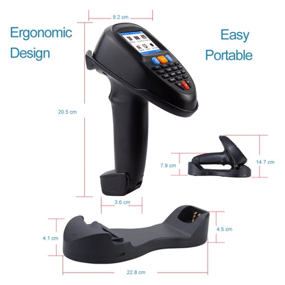 1D CCD Red Light Wireless Barcode Reader Scanner Data Collector With 2.2-Inch LCD Screen - Barcode Scanner by PMC Jewellery | Online Shopping South Africa | PMC Jewellery | Buy Now Pay Later Mobicred