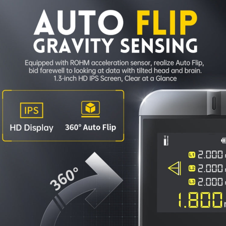 FNIRSI Laser Range Finder Infrared Measuring Ruler(Gray) - free shipping - PMC TechLife - Order now!