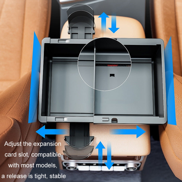 Car Seat Armrest Storage Box Adjustable Tissue Box(Black+Cover Plate) - Stowing Tidying by PMC TechLife | Online Shopping South Africa | PMC TechLife | Buy Now Pay Later Mobicred