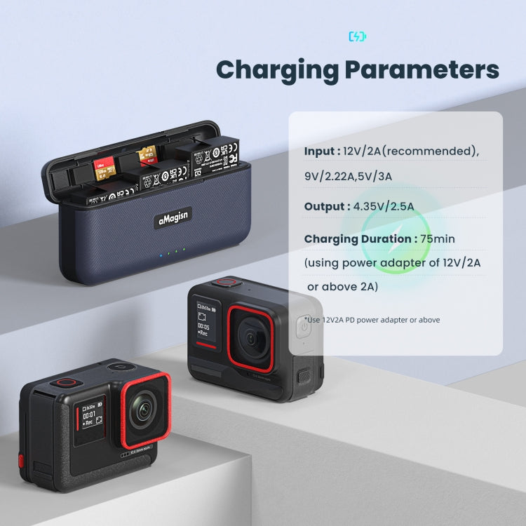For Insta360 Ace / Ace Pro aMagisn Fast Charging Case Camera Charger Accessories - free shipping - PMC TechLife - Order now!