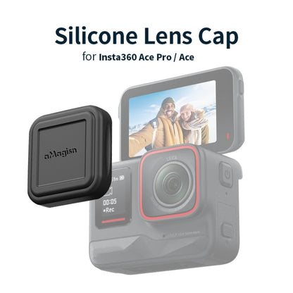 For Insta360 Ace aMagisn Silicone Lens Cap Protective Cover Sports Camera Accessories - Len Accessories by aMagisn | Online Shopping South Africa | PMC Jewellery | Buy Now Pay Later Mobicred