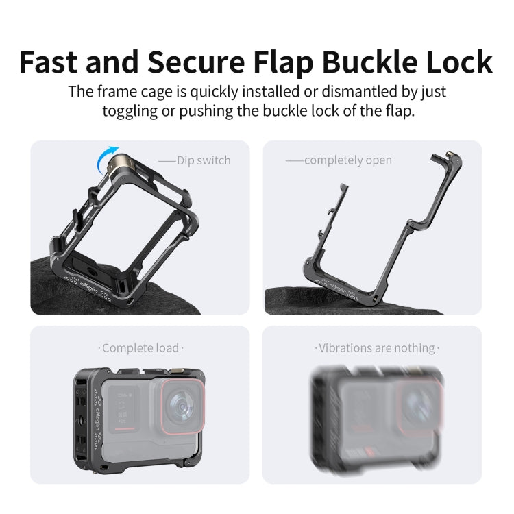 For Insta360 Ace / Ace Pro aMagisn Quick Disassembly Metal Rabbit Cage Border Accessories - Mount & Holder by aMagisn | Online Shopping South Africa | PMC Jewellery | Buy Now Pay Later Mobicred