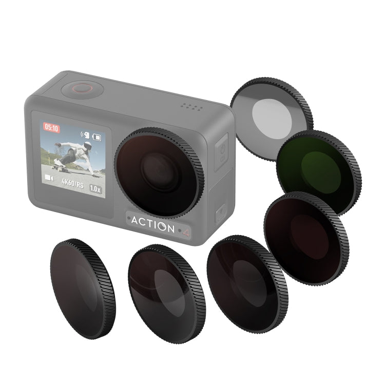 For DJI Osmo Action 4 AMagisn Waterproof Filter Sports Camera Accessories, Style: ND8+ND16+ND32+CPL -  by aMagisn | Online Shopping South Africa | PMC Jewellery | Buy Now Pay Later Mobicred