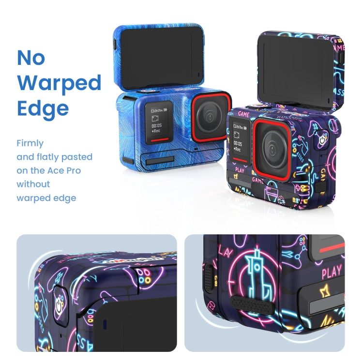 For Insta360 Ace Pro aMagisn Body Sticker Sports Camera Accessories(Neon) - Protective Film & Stickers by aMagisn | Online Shopping South Africa | PMC TechLife | Buy Now Pay Later Mobicred