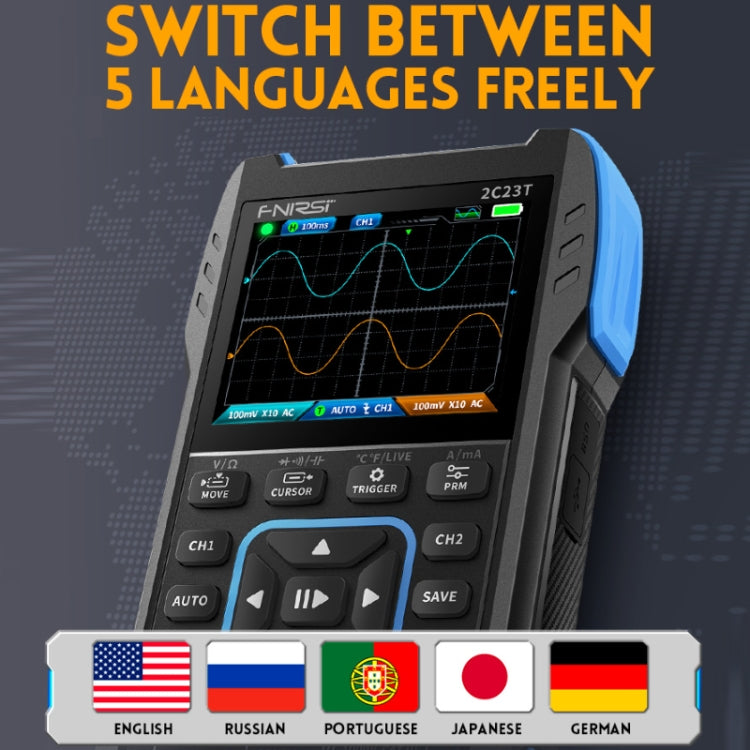 FNIRSI 3 In 1 Handheld Digital Oscilloscope Dual-Channel Multimeter, Specification: Upgrade - free shipping - PMC TechLife - Order now!
