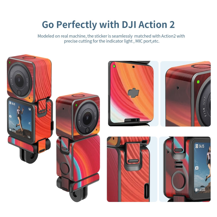 For DJI Action 2 aMagisn Body Protection Paper Scratch-Resistant Film Accessories, Style: Dual-screen Model Denim Cloth - Protective Film & Stickers by aMagisn | Online Shopping South Africa | PMC Jewellery | Buy Now Pay Later Mobicred