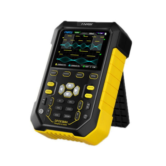 FNIRSI 2 In 1 Small Handheld Fluorescence Digital Dual-Channel Oscilloscope, US Plug(Yellow) - Other Tester Tool by FNIRSI | Online Shopping South Africa | PMC Jewellery | Buy Now Pay Later Mobicred