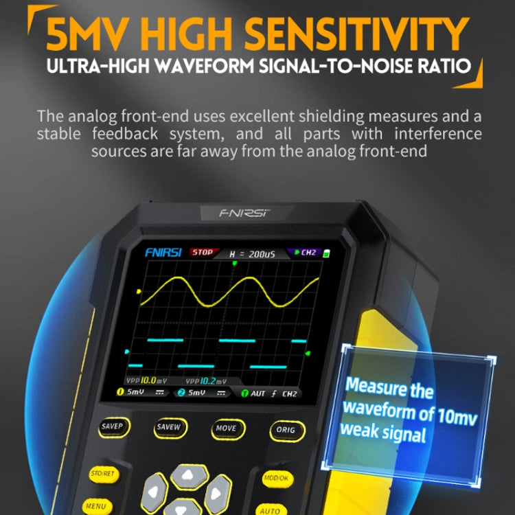 FNIRSI 2 In 1 Small Handheld Fluorescence Digital Dual-Channel Oscilloscope, US Plug(Blue) - Other Tester Tool by FNIRSI | Online Shopping South Africa | PMC Jewellery | Buy Now Pay Later Mobicred