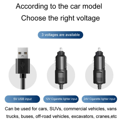 SUITU Car Foldable Cooling Fan Automobile Summer Temperature Reduction Fan, Model: Single 24V Cigarette Lighter Energized - Heating & Fans by SUITU | Online Shopping South Africa | PMC Jewellery | Buy Now Pay Later Mobicred