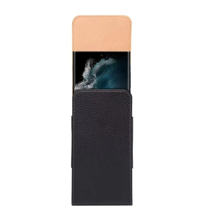 4.7 Inch  Men Vertical Mobile Phone Waist Bag Litchi Pattern Back Clip Buckle Belt Leather Case -  by PMC TechLife | Online Shopping South Africa | PMC TechLife | Buy Now Pay Later Mobicred